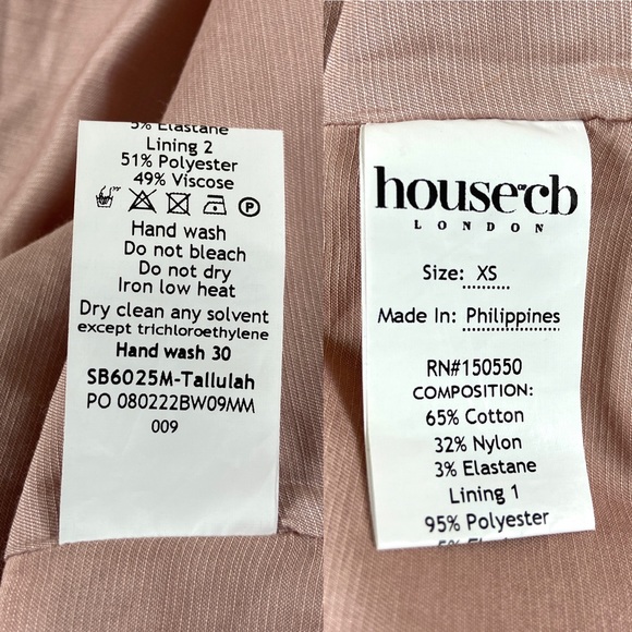 💔SOLD $209 House of CB Tallulah Blush Puff Sleeve Pink Dress - Picture 12 of 12